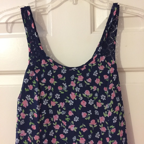 Abercrombie Girls Blue Floral Dress - Picture 7 of 7